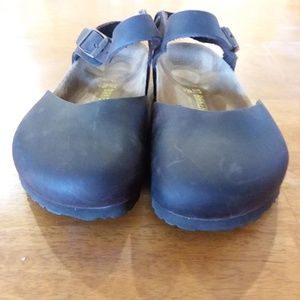 Birkenstock clogs with back strap
